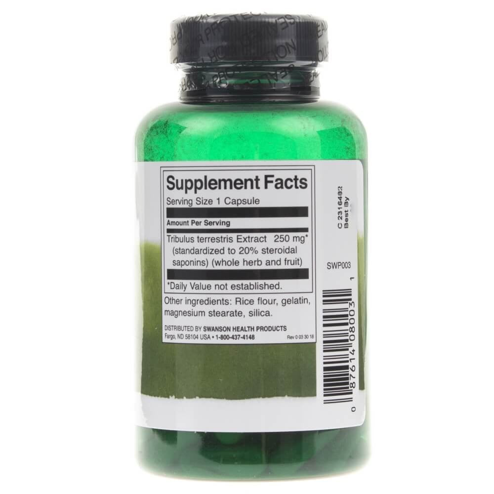Swanson Mega Tribulus ekstraktas 250 mg - 60 kapsulių - Magnis.lt