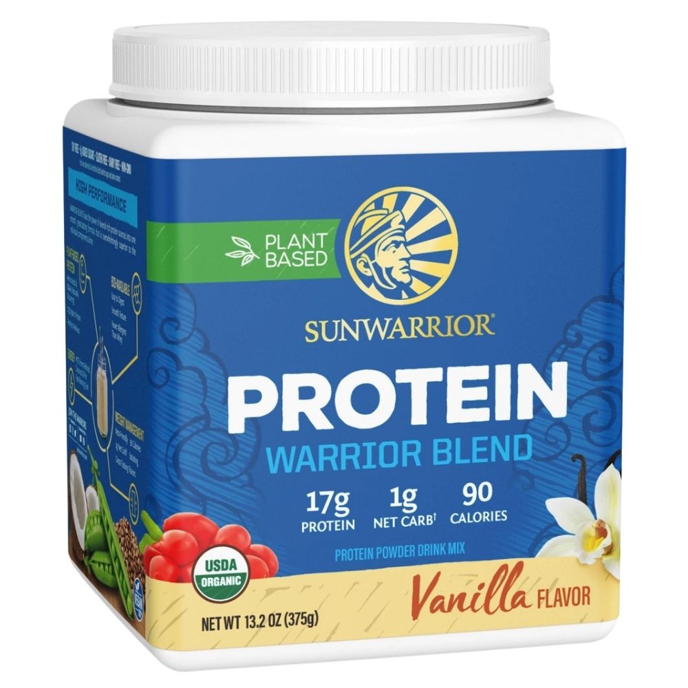 Sunwarrior Protein Warrior Blend augaliniai baltymai, vanilė - 375 g