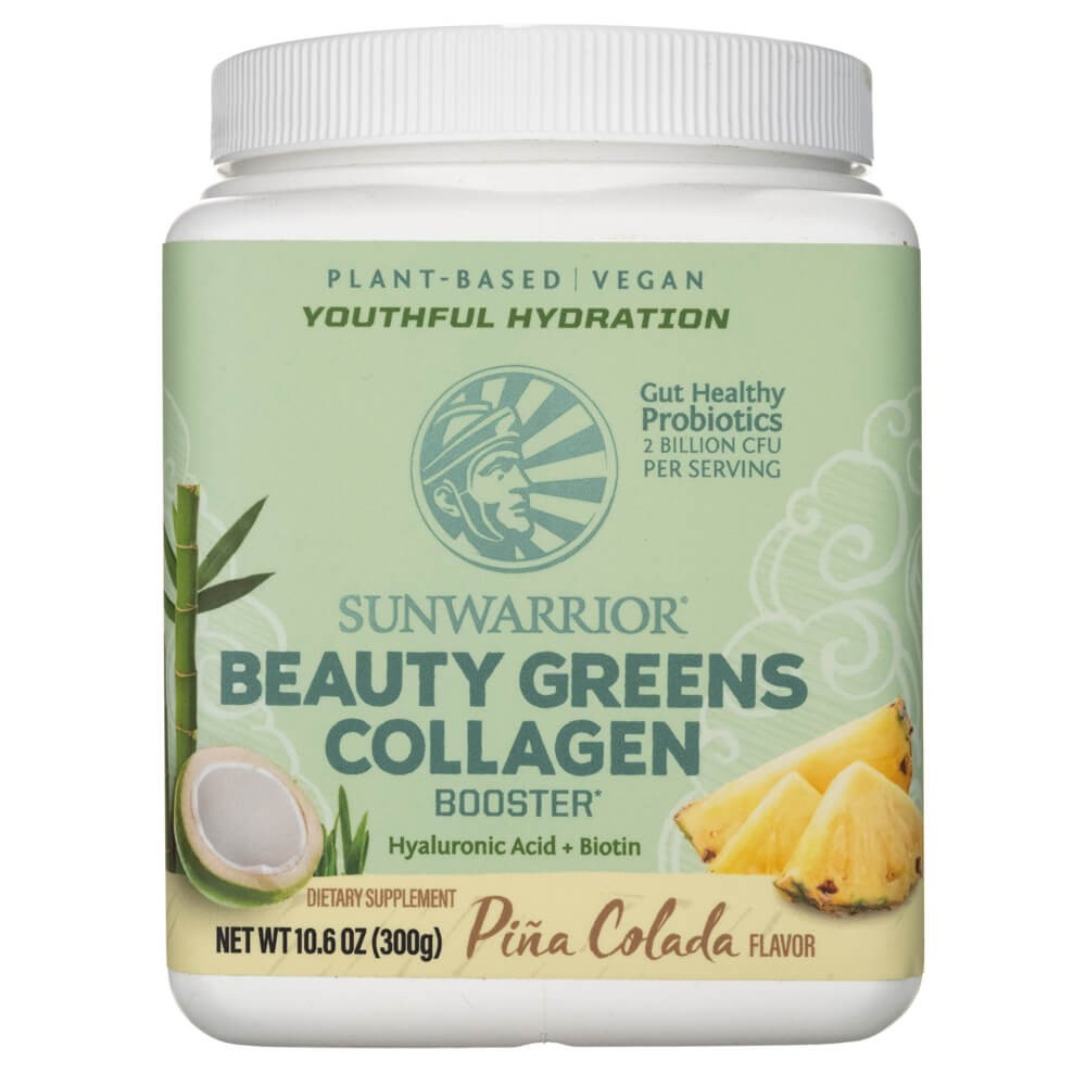 Sunwarrior Beauty Greens kolageno stiprintuvas Pina Colada - 450 g