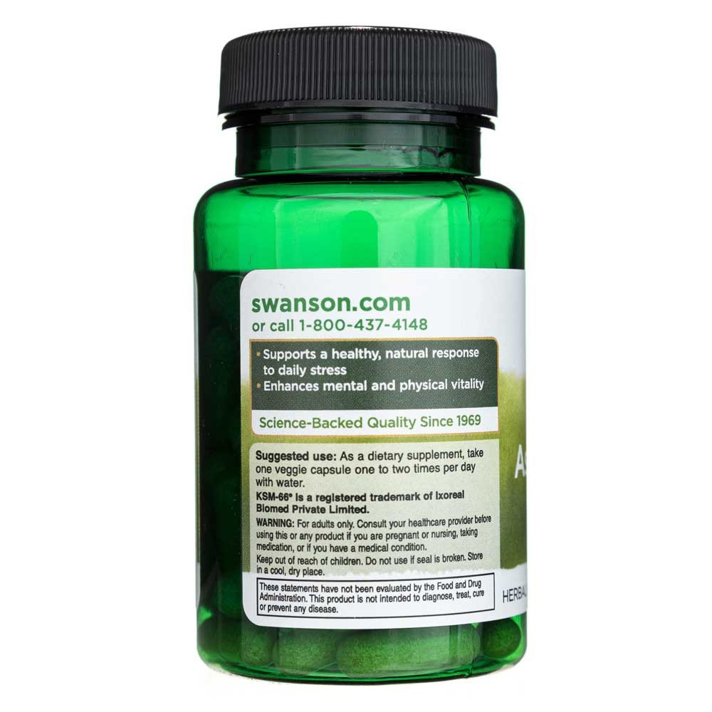 Swanson Ultimate Ashwagandha KSM-66 250 mg - 60 kapsulių - Magnis.lt