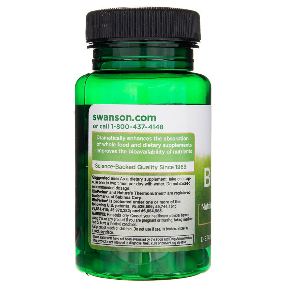 Swanson BioPerine 10 mg - 60 kapsulių - Magnis.lt