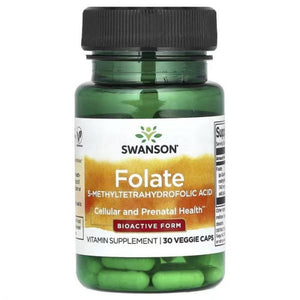 Swanson folio rūgšties 5-metiltetrahidrofolio rūgštis 400 mcg - 30gie Caps - Magnis.lt