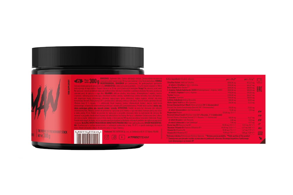 Trec prieš treniruotę Boogieman, orientyras - 300 g - Magnis.lt