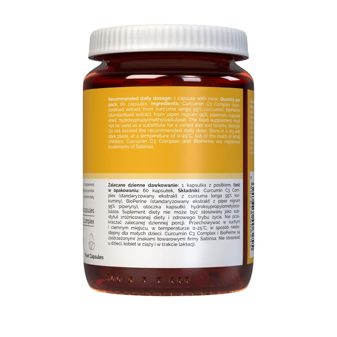 Vitaler's Curcumin + Piperine - 60 kapsulių