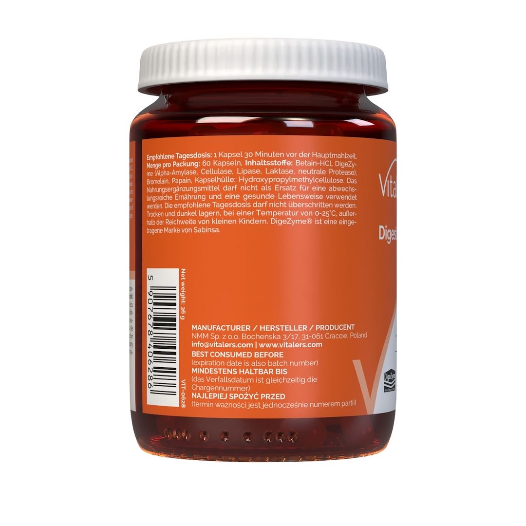 Vitaler's virškinimo fermentai - 60 kapsulių