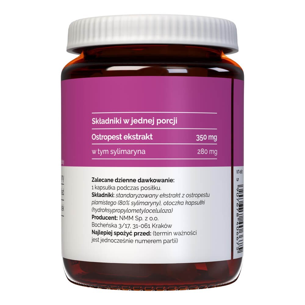 Vitaler's Milk Thistle 350 mg - 60 kapsulių
