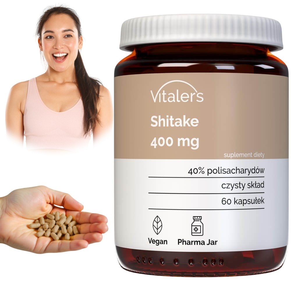 Vitaler's Shiitake 400 mg - 60 kapsulių