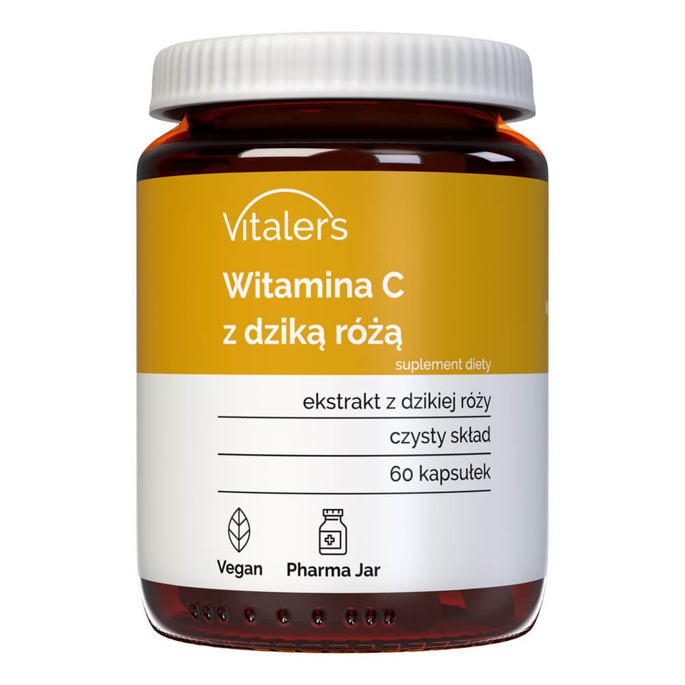 Vitaler vitaminas C su erškėtuogėmis 1000 mg - 60 kapsulių
