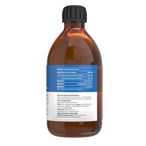 Vitaler's Norwegian Cod Liver Oil Omega-3 1200 mg D3 2000 TV, apelsinų skonio, 1200 mg - 250 ml