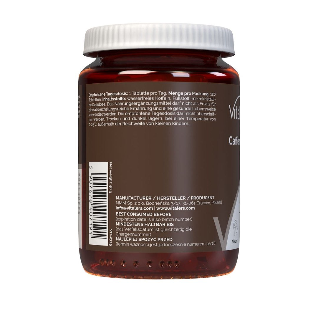 Vitaler kofeinas 200 mg - 120 tablečių
