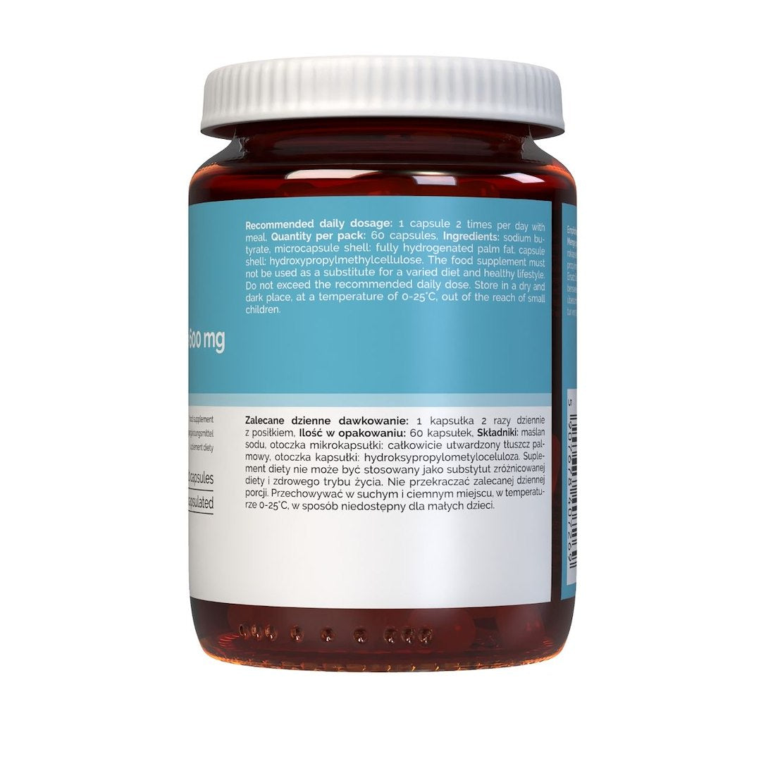 Vitaler natrio butiratas 600 mg - 60 kapsulių