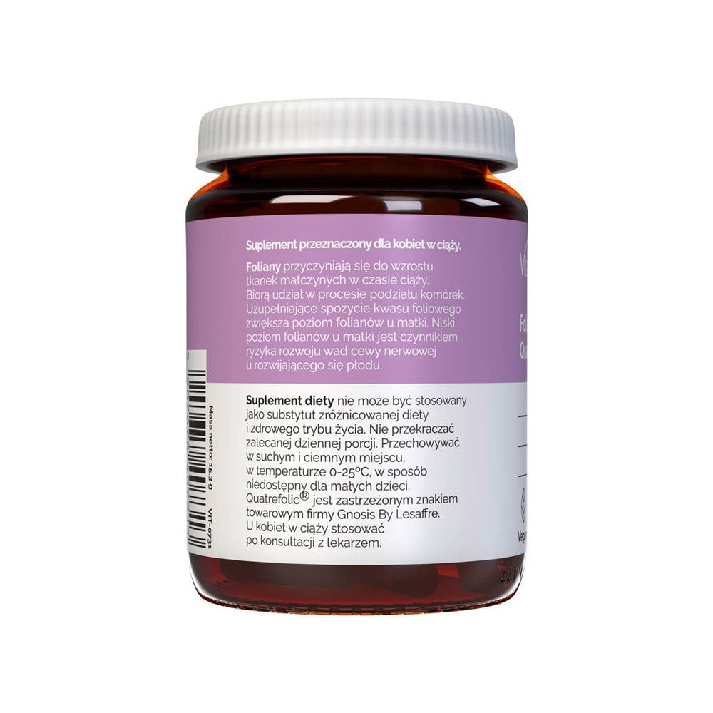 Vitalers - Folio rūgšties keturfolio rūgštis 800mcg 60 kapsulių