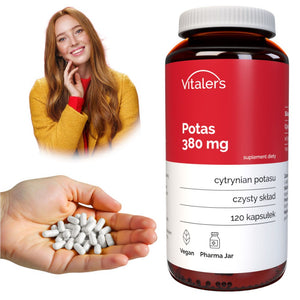 Vitaler kalio citratas 380 mg - 120 kapsulių