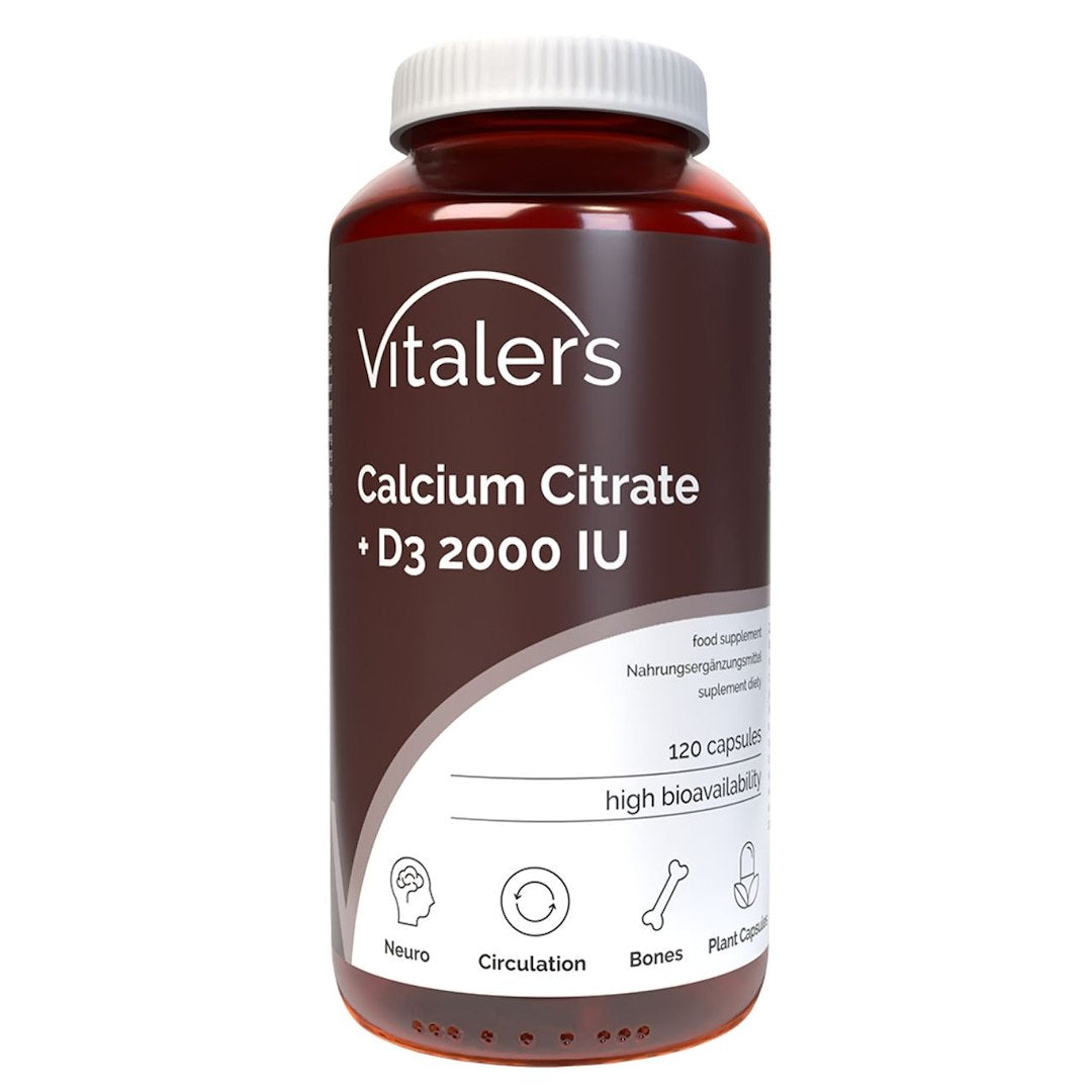 Vitaler's Kalcis 120 mg + Vitaminas D3 - 120 kapsulių