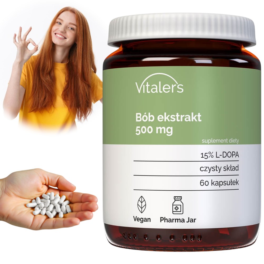 Vitalers - Plačiosios pupelės 500 mg 60 kapsulių