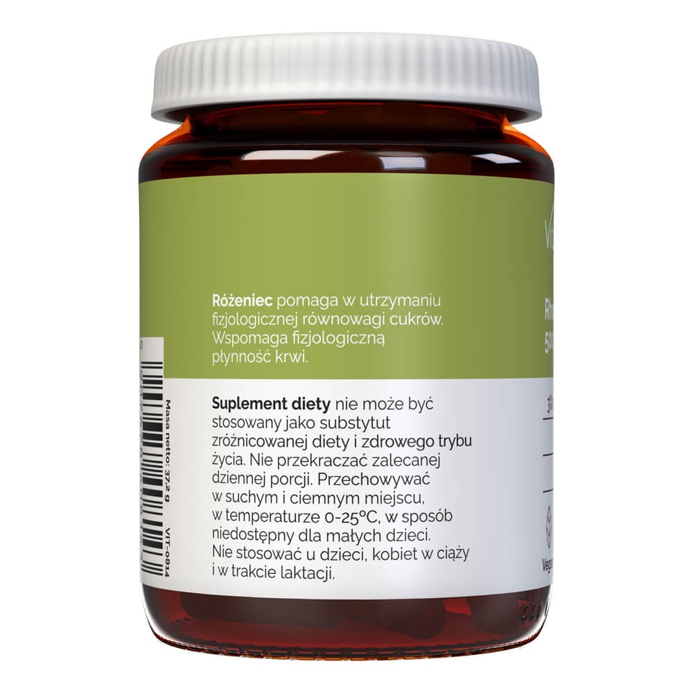 Vitaler's Rhodiola Rosea (Rhodiola rosea) 500 mg - 60 kapsulių