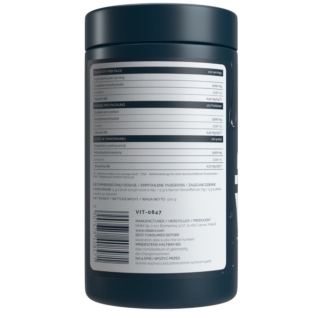 Vitalers Sport - Kreatinas be skonio 500 g