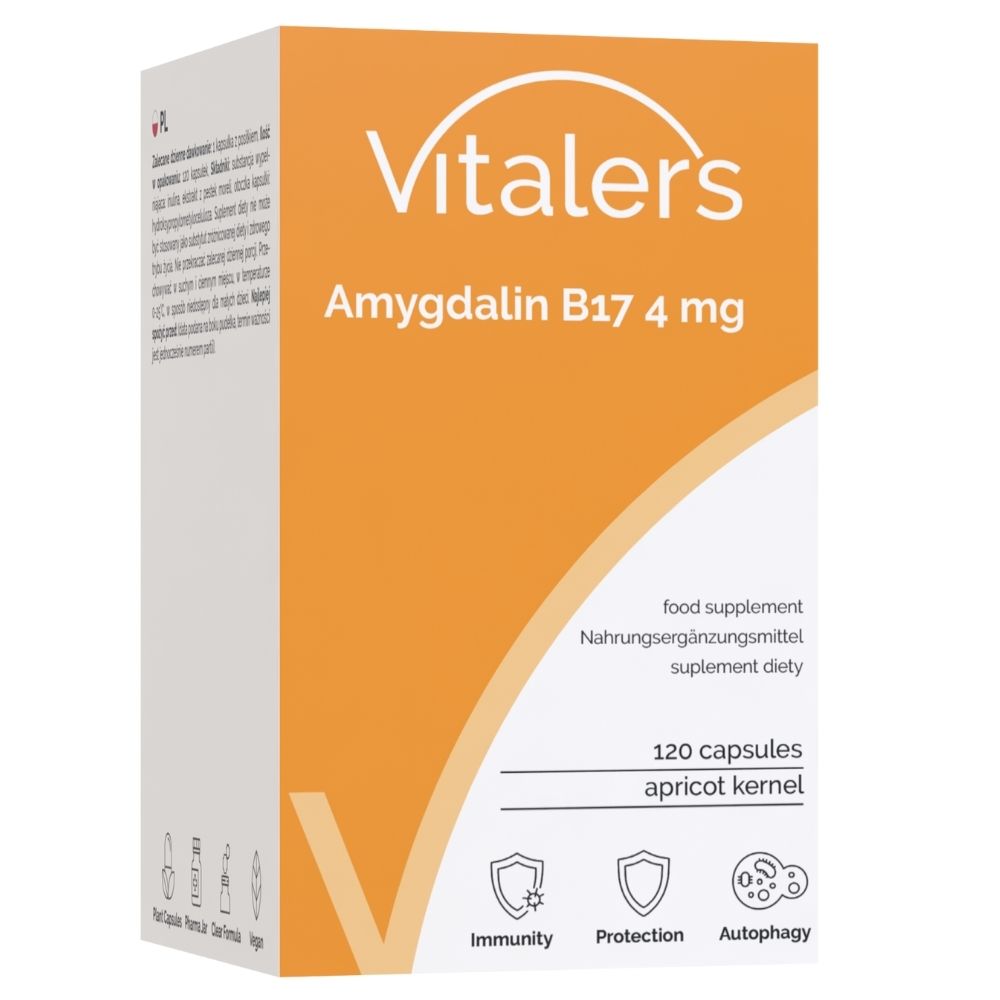 Vitaler's Amigdalinas (vitaminas B17) 4 mg - 120 kapsulių