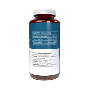 Vitaler's Magnis 125 mg + B6 6 mg - 120 kapsulių