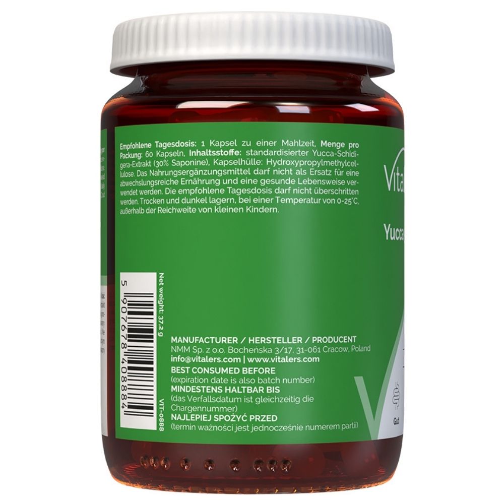 Vitaler's Yucca (Yucca schidigera) 500 mg - 60 kapsulių