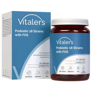 Vitaler's Probiotic 18 padermių su FOS - 30 kapsulių