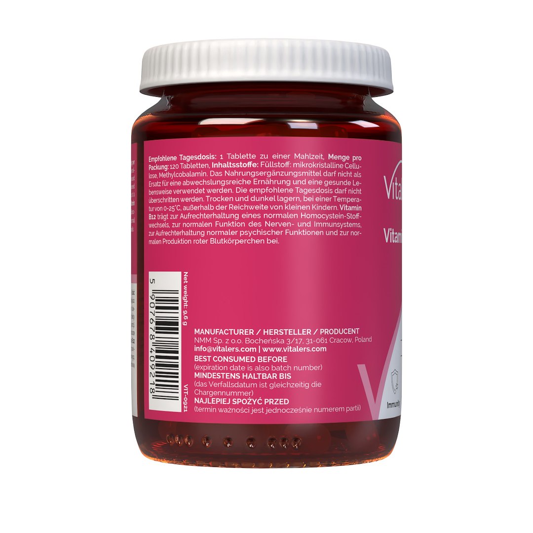 Vitaler vitaminas B12 950 µg - 120 tablečių