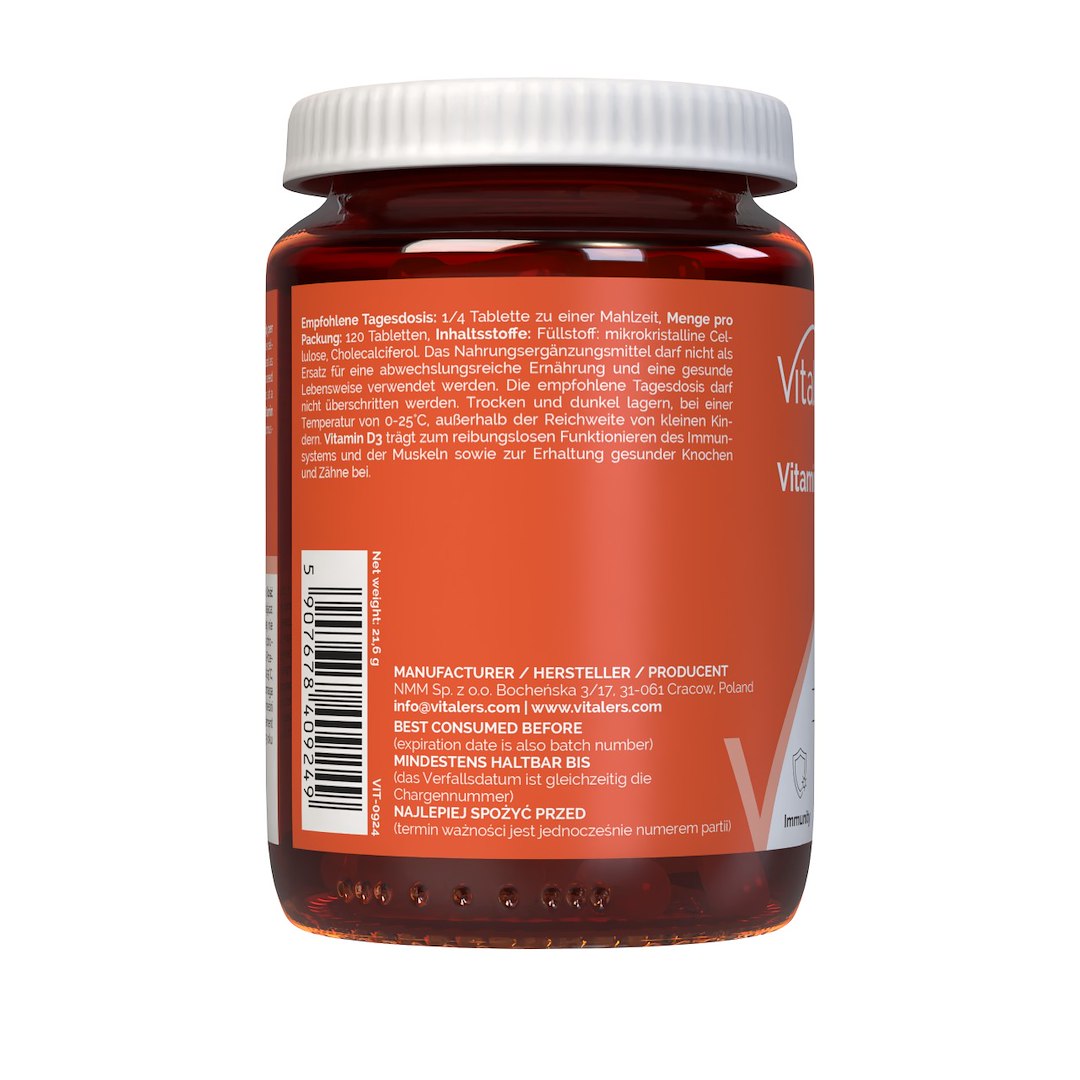 Vitaler vitaminas D3 16000 - 120 tablečių