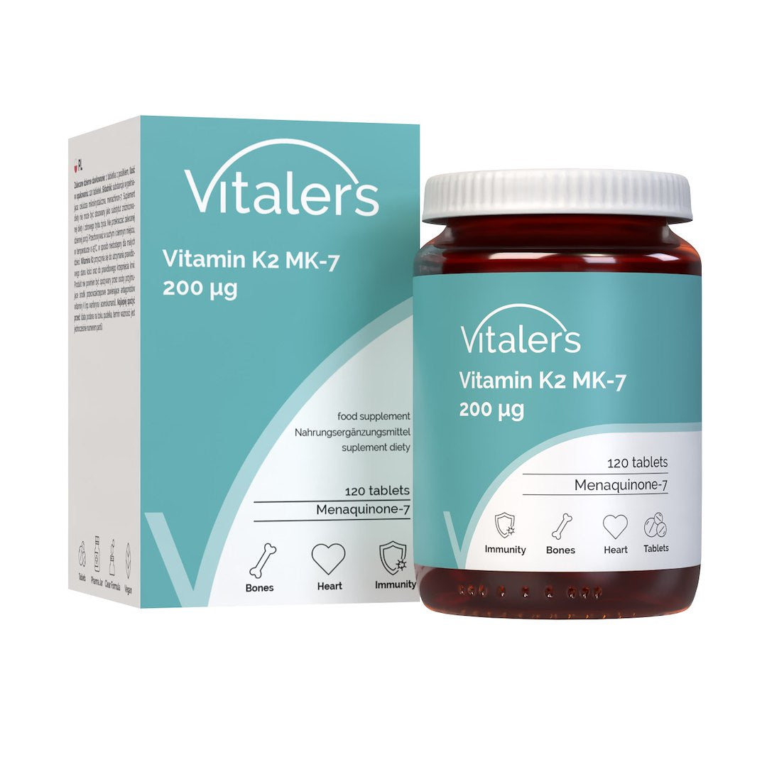 Vitaler vitaminas K2 MK-7 FORTE 200 µg - 120 tablečių