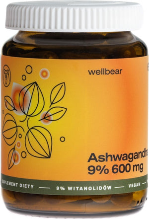 Wellbear Ashwagandha 9% 600 mg - 60 kapsulių