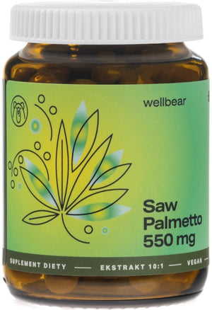 Wellbear Saw Palmetto 550 mg - 60 kapsulių