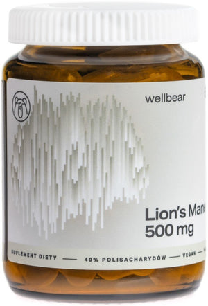 Wellbear Lion's Mane (Sophora coneflower) 500 mg - 60 kapsulių