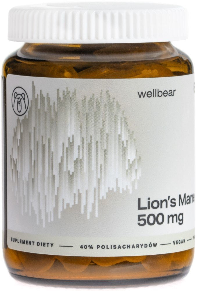 Wellbear Lion's Mane (Sophora coneflower) 500 mg - 60 kapsulių