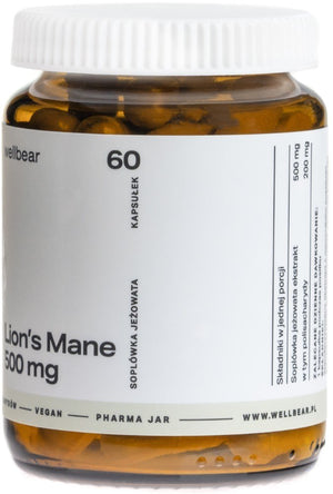Wellbear Lion's Mane (Sophora coneflower) 500 mg - 60 kapsulių
