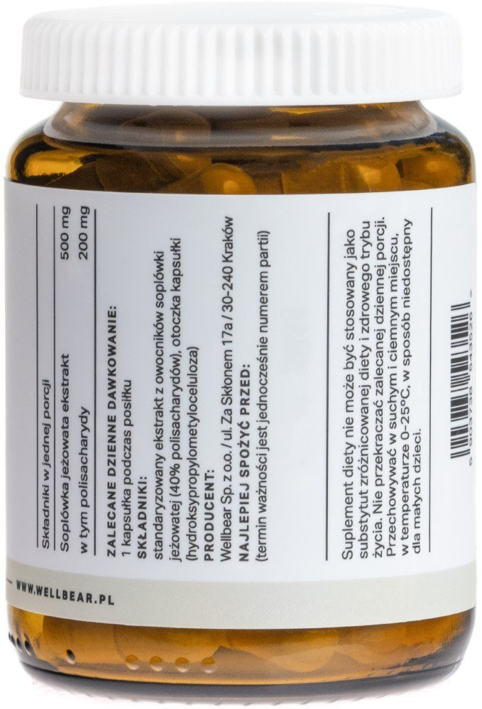 Wellbear Lion's Mane (Sophora coneflower) 500 mg - 60 kapsulių