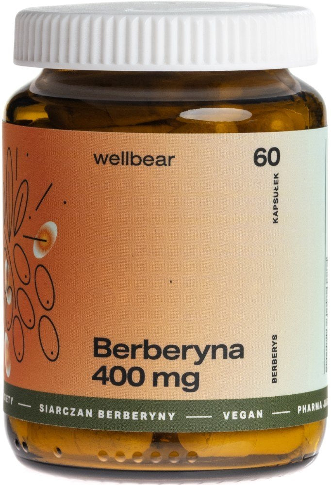 Wellbear Berberine (Berberis) 400 mg - 60 kapsulių