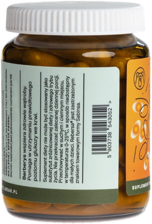 Wellbear Berberine (Berberis) 400 mg - 60 kapsulių