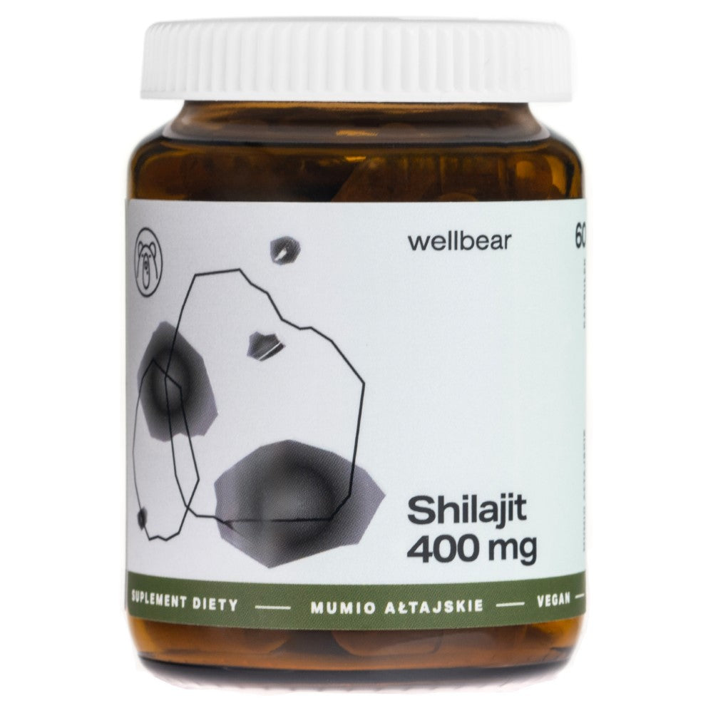 Wellbear Shilajit (Altajus Mumio) 400 mg - 60 kapsulių