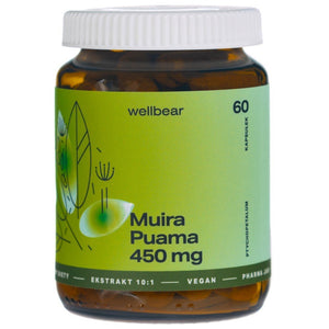 Wellbear Muira Puama (Ptychopetalum) 450 mg - 60 kapsulių
