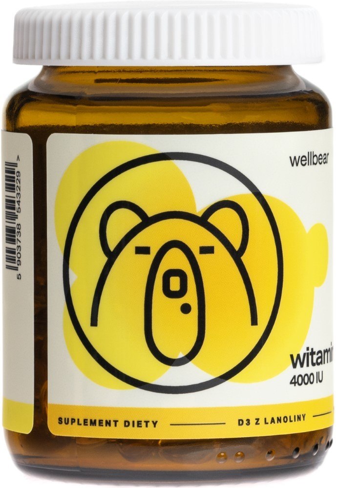 Wellbear Vitaminas D3 4000 TV minkštųjų kapsulių - 120 gelio kapsulių