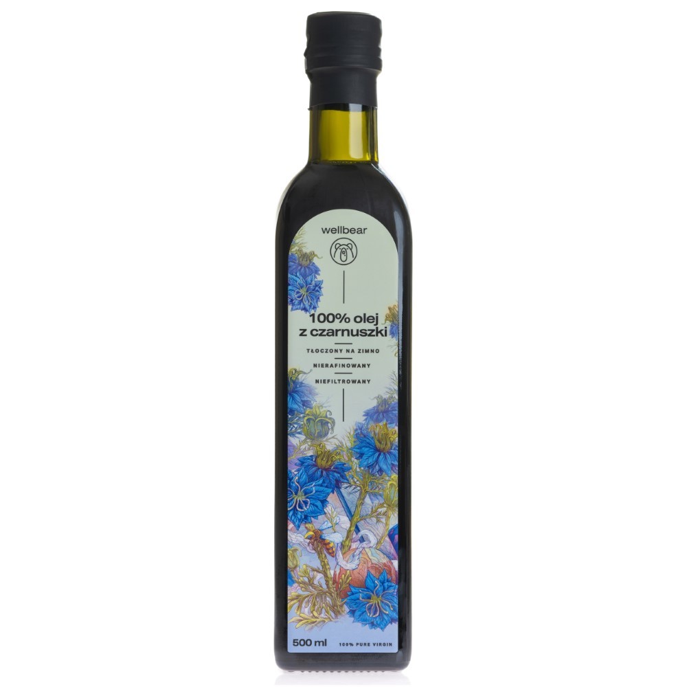 Wellbear Šaltai spaustas juodgrūdžių aliejus - 500 ml