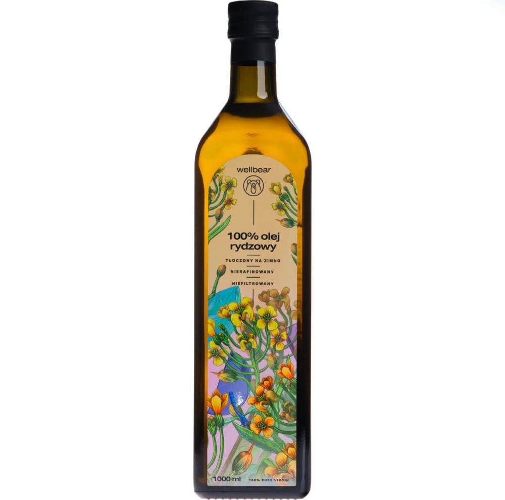 Wellbear Šaltai spaustas malonumų aukso aliejus - 1000 ml