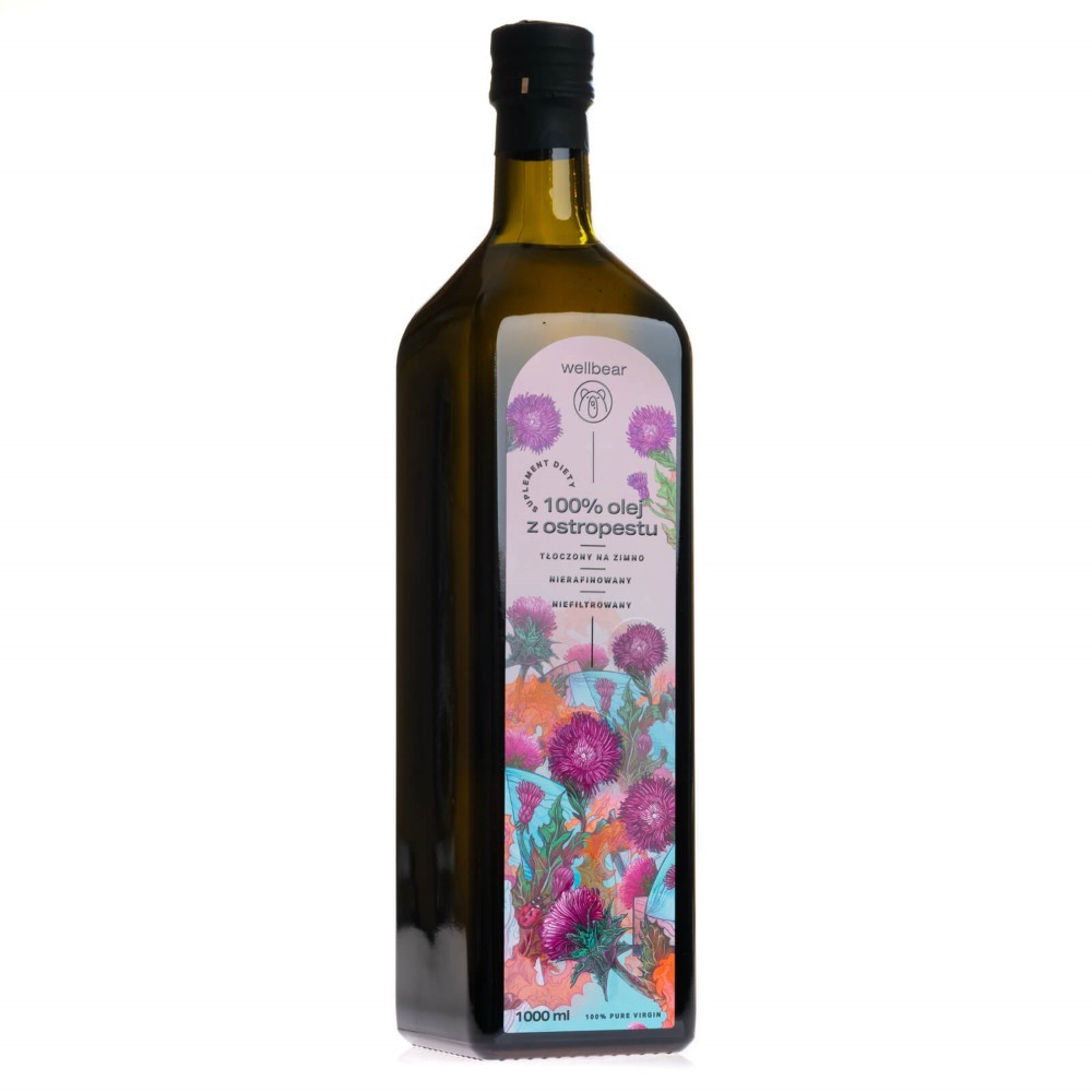 Wellbear šalto spaudimo erškėtuogių aliejus - 1000 ml