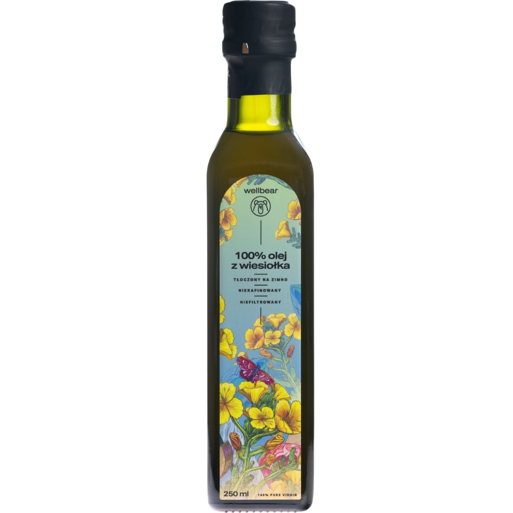 Wellbear Evening Primrose Oil šalto spaudimo aliejus - 250 ml