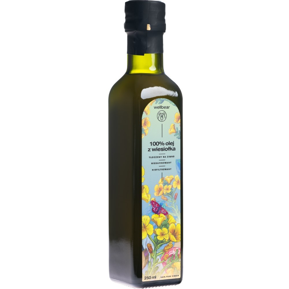 Wellbear Evening Primrose Oil šalto spaudimo aliejus - 250 ml