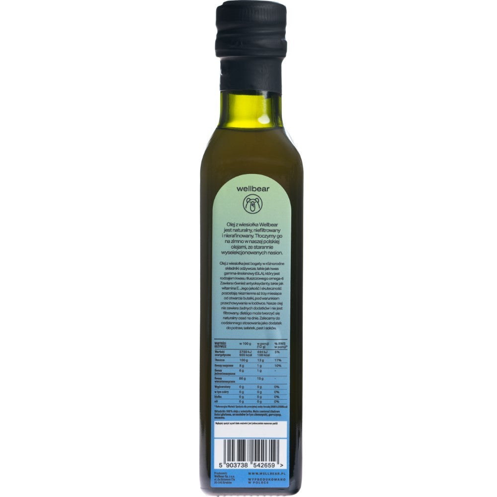 Wellbear Evening Primrose Oil šalto spaudimo aliejus - 250 ml
